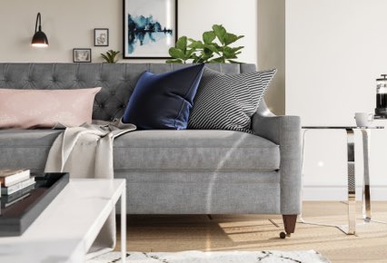 Crop of interior lounge furniture