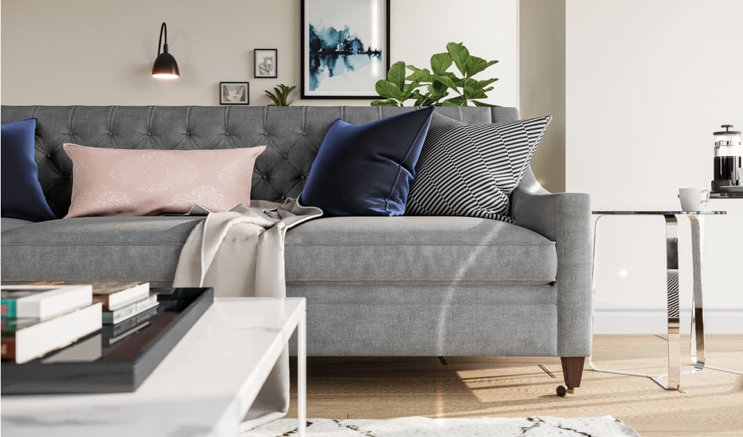 Interior CGI of living furniture
