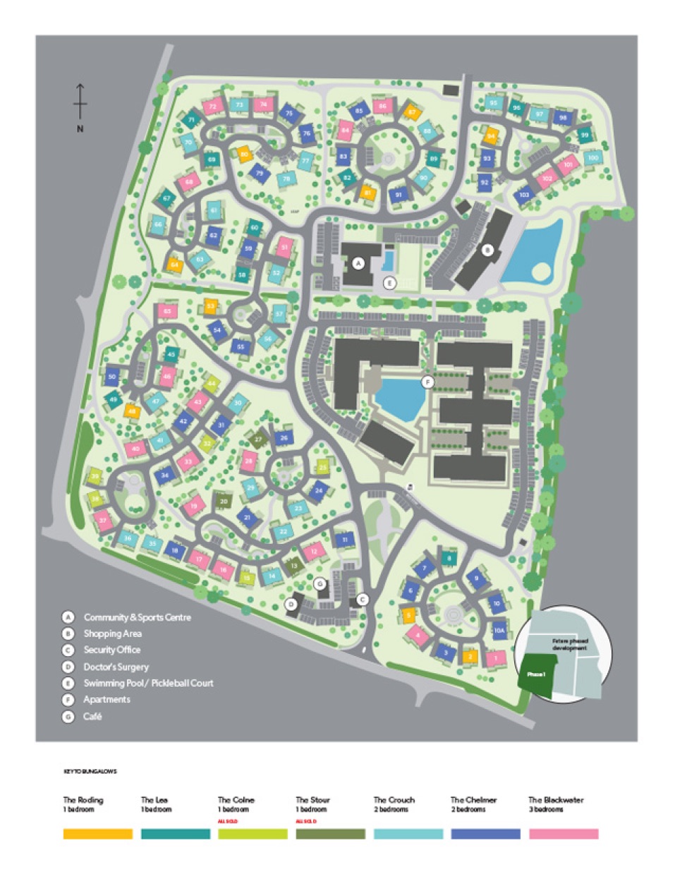 Burnham Waters Siteplan Map