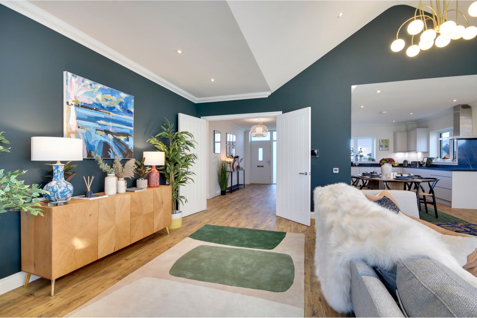 The Blackwater lounge and kitchen interior 