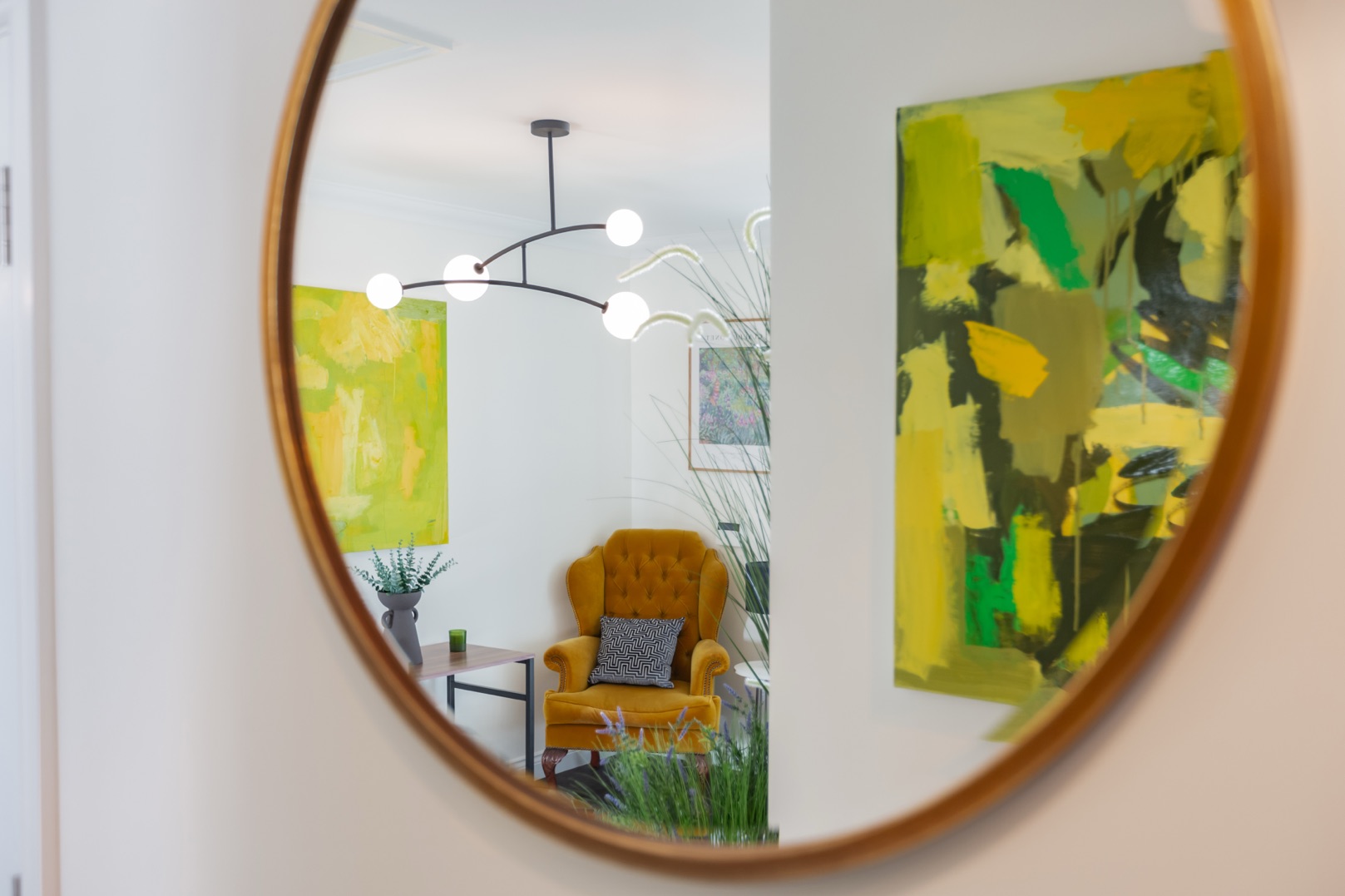 Mirror Reflection of The Chelmer Living Area