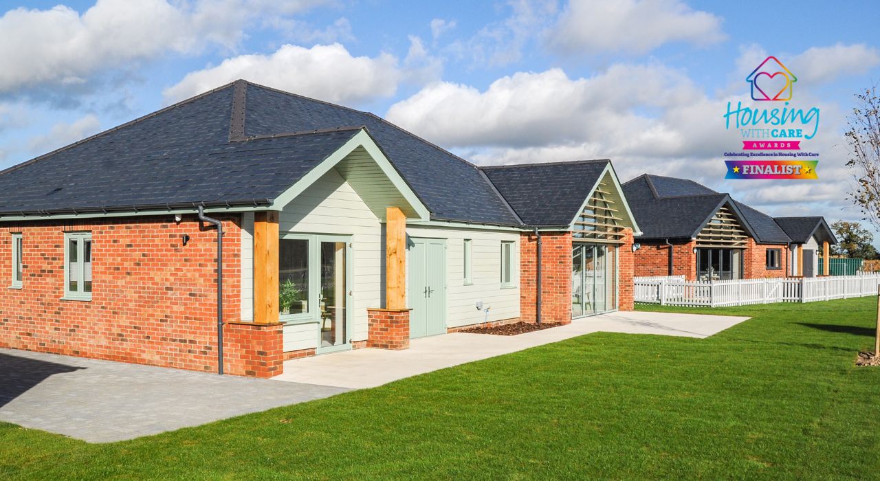 New Essex retirement village shortlisted for industry award_photo of retirement bungalows