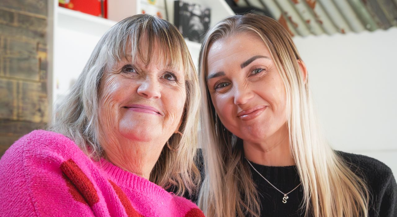 Retirement property options for parents - photo of Burnham Waters resident and her daughter