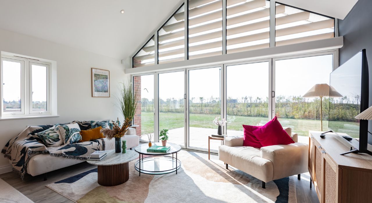 Retirement residences in Essex - show home lounge at Burnham Waters