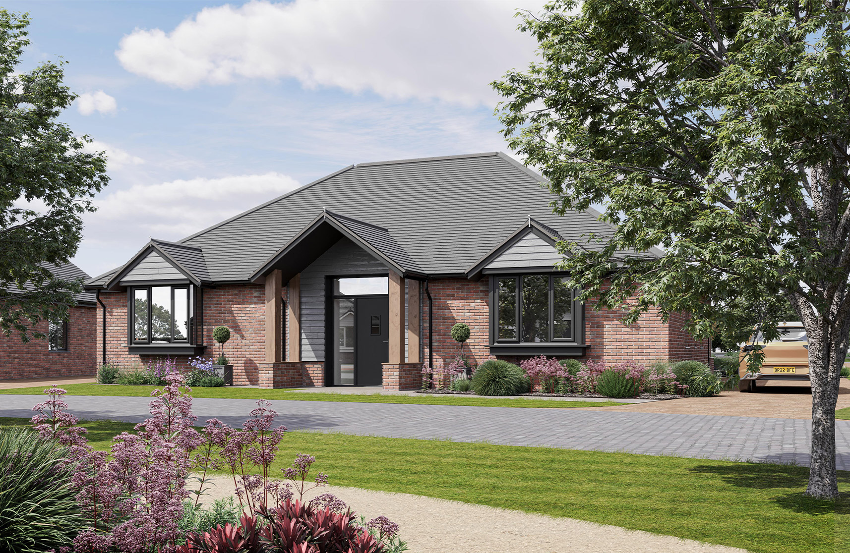 An image of the triple glazing fitted on our new retirement properties in Essex.