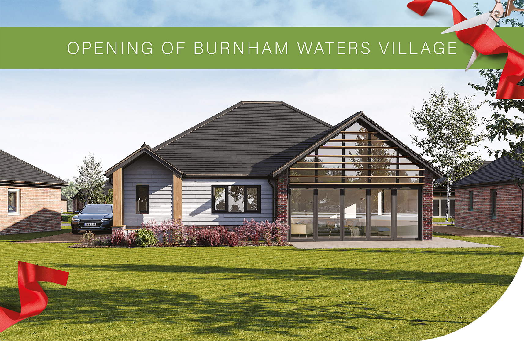 An image of Burnham Waters official opening of the development.