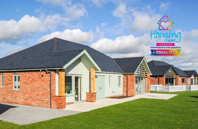 New Essex retirement village shortlisted for industry award_photo of new retirement bungalows