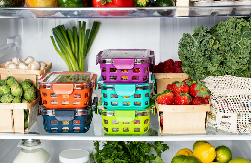 An image of an organised fridge to represent minimising food wastage in luxury retirement communities.