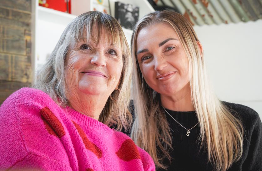 Retirement property options for parents - photo of Burnham Waters resident and her daughter