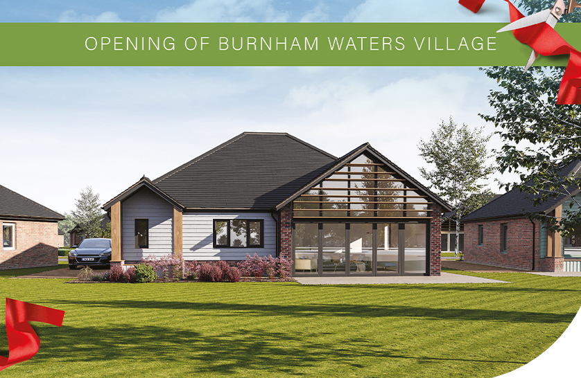 An image of Burnham Waters official opening of the development.