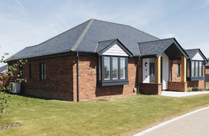 2 bedroomed bungalows for sale near me in Essex - exterior photo of two bedroom bungalow at Burnham Waters