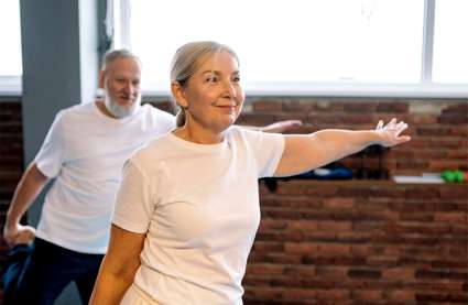 Residents taking part in new activities for over 55's in2024.