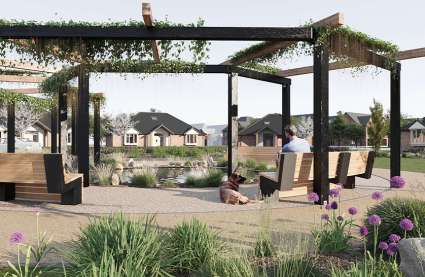 An image of trees and plants at Burnham Waters luxury retirement community to represent the planting initiative
