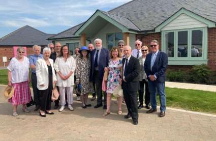 Residents from Burnham Waters, the new Essex retirement community dressed up and ready to go to the races