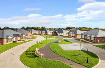 An image of Burnham Waters' development to represent over 55 lifestyle villages.