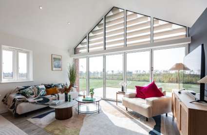 Retirement residences in Essex - show home lounge at Burnham Waters