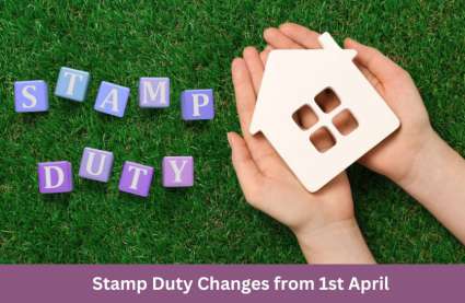Stamp Duty Changes 2025 - hands holding a wooden house