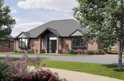 An image of the triple glazing fitted on our new retirement properties in Essex.