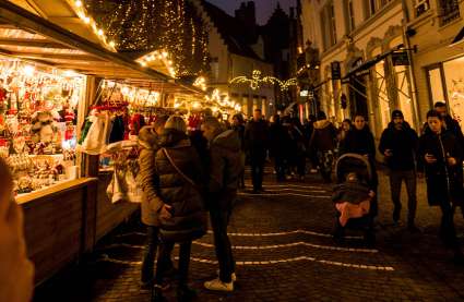 Families enjoying Essex Christmas markets in 2023.