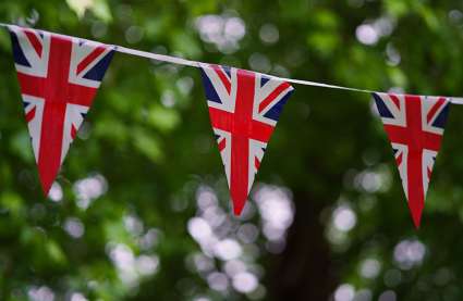An image of union jack bunting to represent the King's Coronation and what's on in Essex this weekend